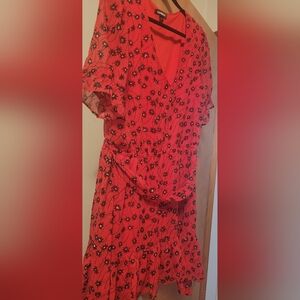 Red Floral Dress